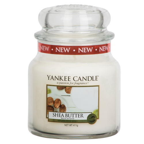 yankee candle shea butter housewarmer medium glas